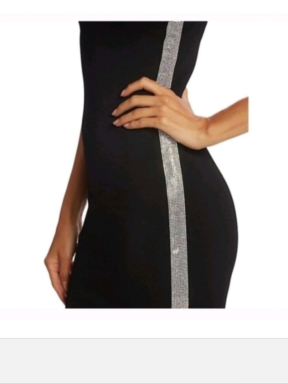 Alice + Olivia Noni Embellished Mini Bodycon Dress size 12 - Picture 5 of 12